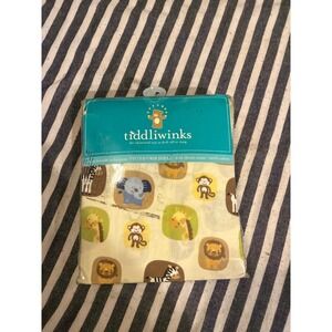 Tiddliwinks Safari Friends Fitted Crib Sheet 100% Cotton 200 Thread Count NIP